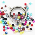 Floating Locket Charms, Faux Pearl Living Memory Lockets for Gift